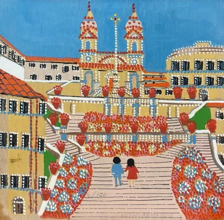 Art work by Armando Russo Trinità dei monti  - mixed table 